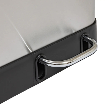 Cos gunoi 5Five Ariane, colectare selectiva, 3 compartimente 18L, inox, 61x36x62 cm, gri [3]