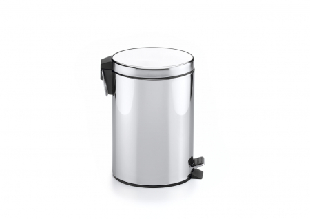 Bucatarie - Cos gunoi baie Roca A815489001, 6 l, 260 mm, 190 mm, pe podea, cu pedala, metal, abs, elemente fixare, Crom