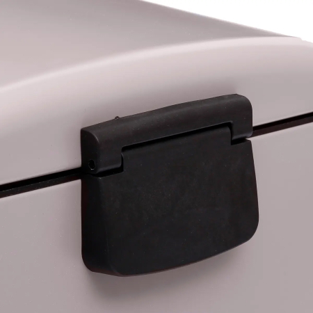 Cos gunoi cu pedala 30L 5Five Ariane, forma rotunda, otel inoxidabil si PP, 34x30,5x61 cm, taupe [3]