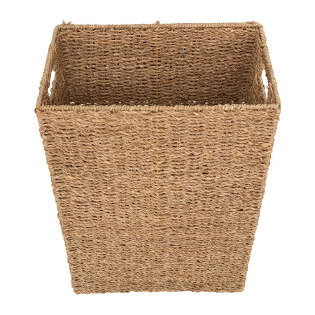 Cos rufe 5Five din trestie impletita, cadru metalic, 40 litri, 37x22x55 cm, maro [7]