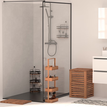 Cos rufe 65L 5Five Acacia din lemn de acacia, 40x40x60 cm, natur [3]