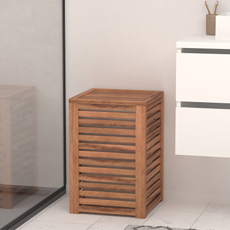 Cos rufe 65L 5Five Acacia din lemn de acacia, 40x40x60 cm, natur [1]