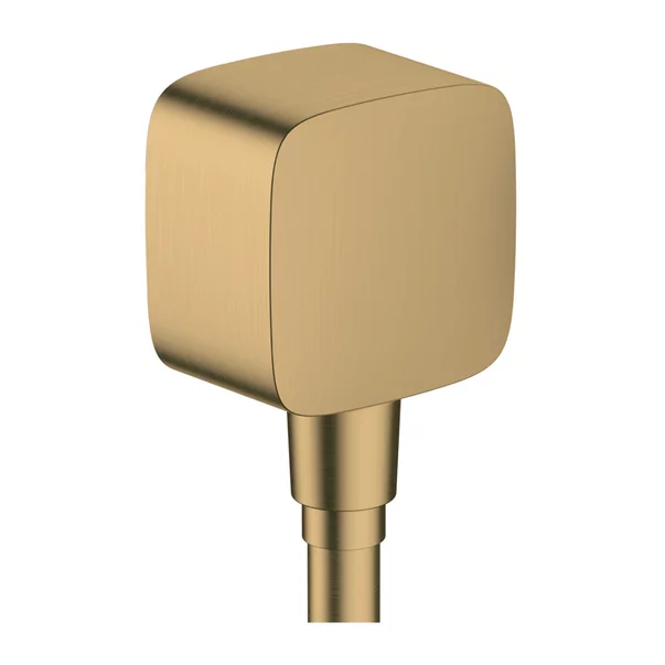 Pare, furtunuri si accesorii - Cot conector dus Hansgrohe FixFit cu valva antireflux bronz periat