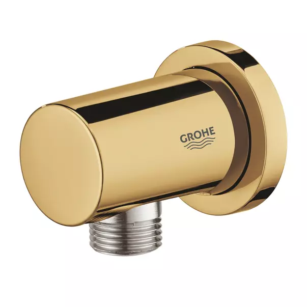 Cot de iesire dus Grohe Rainshower auriu lucios Cool Sunrise [3]