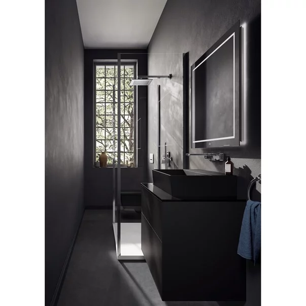 Cot de iesire dus Villeroy&Boch Universal patrat cu suport para crom lucios [3]