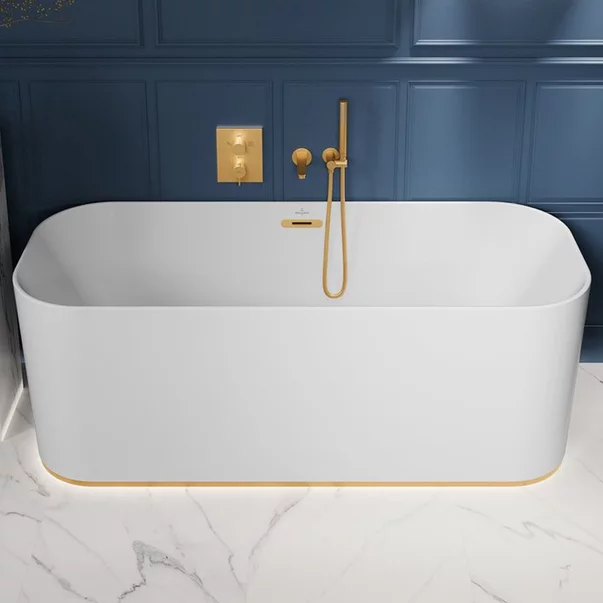 Cot de iesire dus Villeroy&Boch Universal rotund cu suport para auriu periat [1]