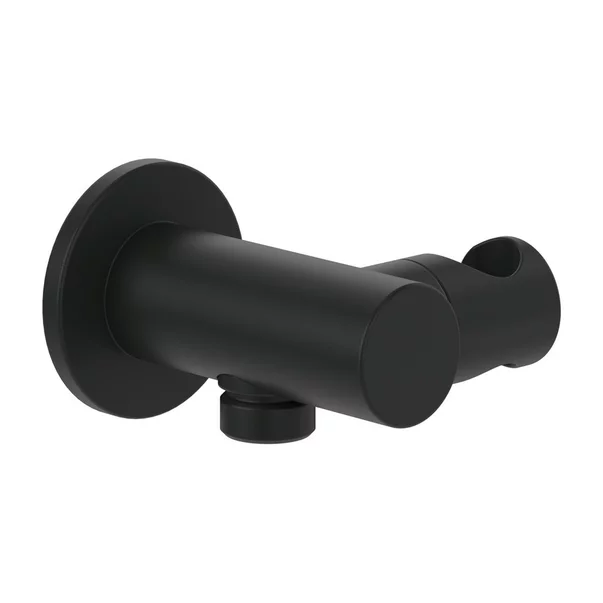 Accesorii dus - Cot de iesire dus Villeroy&Boch Universal rotund cu suport para negru mat