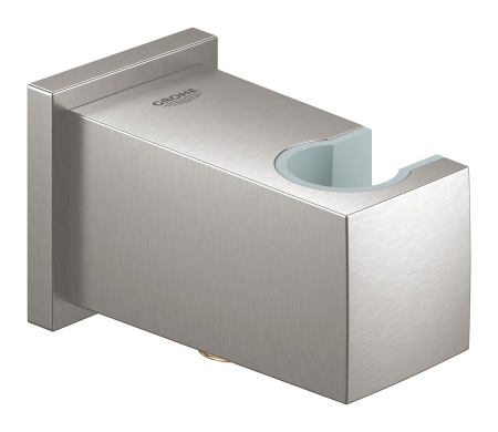 Accesorii dus - Cot iesie dus Grohe 26370DC0, Cube, 1/2'' x 1/2'', suport para, mat, otel satinat