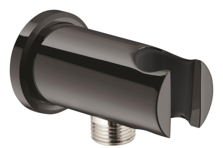 Accesorii dus - Cot iesire dus Grohe 26658A00, Rainshower, 1/2'' x 1/2'', suport para, lucios, grafit