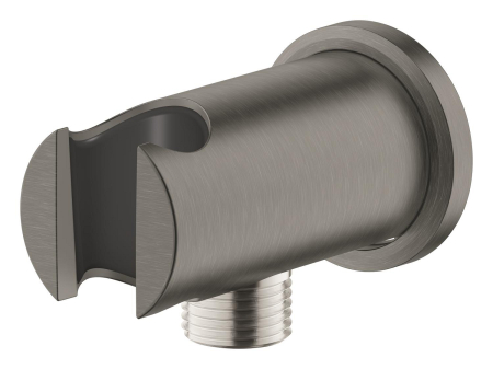 Cot iesire dus Grohe 26658AL0, Rainshower, 1/2'' x 1/2'', suport para, mat, grafit [2]