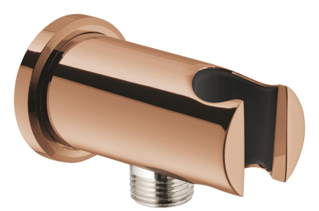 Accesorii dus - Cot iesire dus Grohe 26658DA0, Rainshower, 1/2'' x 1/2'', suport para, lucios, cupru