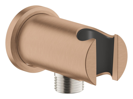 Baie - Cot iesire dus Grohe 26658DL0, Rainshower, 1/2'' x 1/2'', suport para, mat, cupru