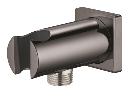 Cot iesire dus Grohe 26659A00, Rainshower SoftSquare, 1/2'' x 1/2'', suport para, lucios, grafit [2]