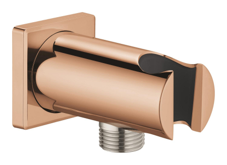 Accesorii dus - Cot iesire dus Grohe 26659DA0, Rainshower SoftSquare, 1/2'' x 1/2'', suport para, lucios, cupru