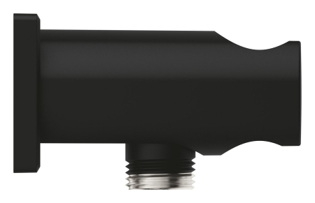 Cot iesire dus Grohe 26659KF0, Rainshower, 1/2'' x 1/2'', suport para, mat, negru [1]