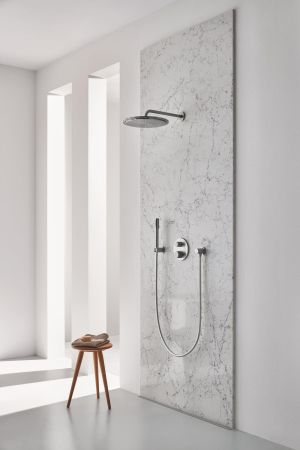 Cot iesire dus Grohe 27057DC0, Rainshower, 1/2'' x 1'/2'', mat, otel satinat [8]