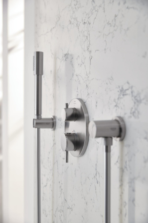 Cot iesire dus Grohe 27057DC0, Rainshower, 1/2'' x 1'/2'', mat, otel satinat [7]