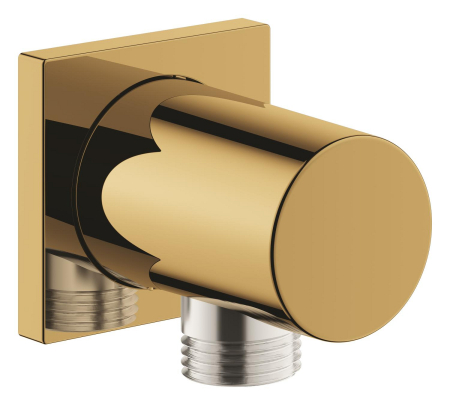 Accesorii baie - Cot iesire dus Grohe 27076GL0, Rainshower Cube, 1/2'' x 1/2'', lucios, auriu