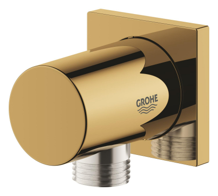 Cot iesire dus Grohe 27076GL0, Rainshower Cube, 1/2'' x 1/2'', lucios, auriu [2]