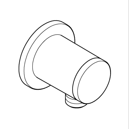 Cot iesire dus Grohe 286712431, 65 mm, 67 mm, 1/2 diametru filet iesire, 1/2 diametru filet alimentare, Negru [4]