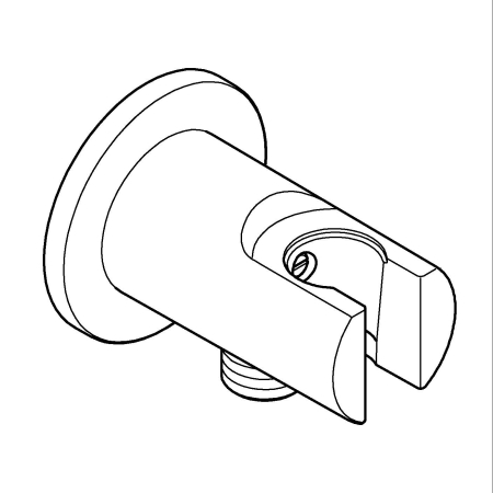 Cot iesire dus Grohe 28679001, 85 mm, 70 mm, 1/2 diametru filet iesire, 1/2 diametru filet alimentare, Crom [5]