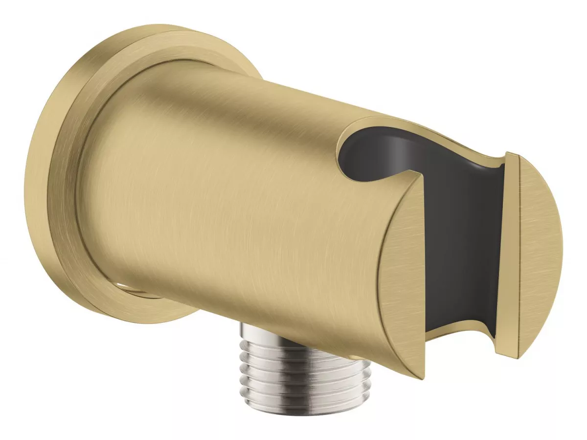 Baie - Cot iesire dus Grohe Rainshower, 1/2'' x 1/2'', suport para, mat, auriu, 26658GN0
