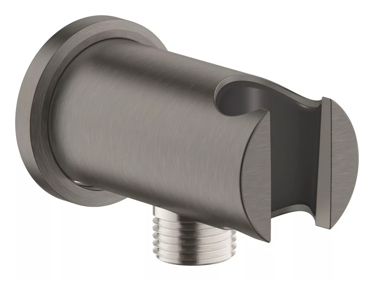 Cot iesire dus Grohe Rainshower, 1/2'' x 1/2'', suport para, mat, grafit, 26658AL0 [0]