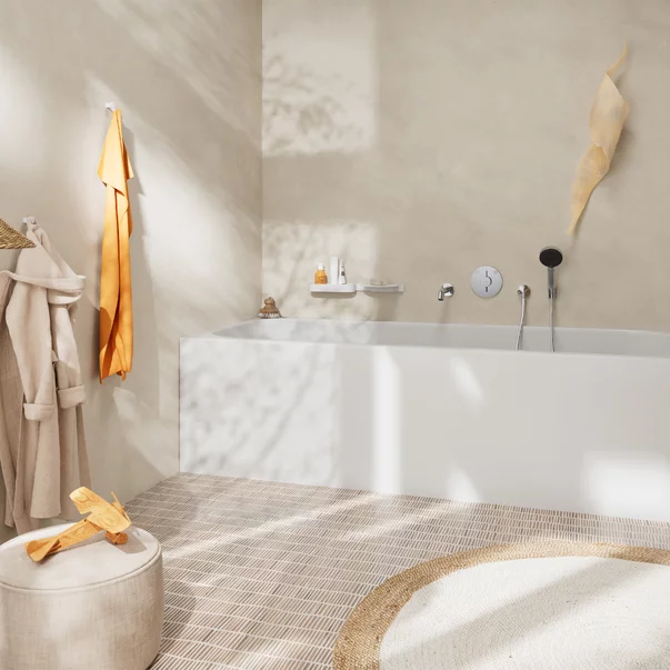 Cot iesire dus Hansgrohe FixFit S valva antireflux crom lucios [1]