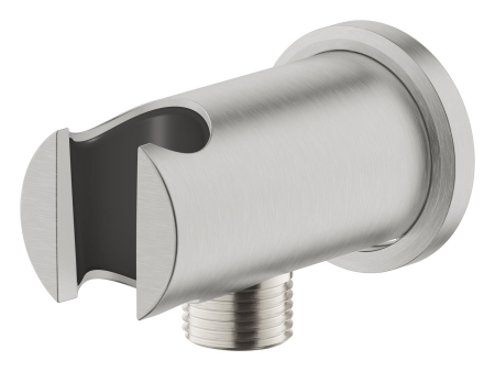 Cot iesire Grohe 26658DC0, Rainshower, 1/2'' x 1/2'', suport para, mat, otel satinat [2]
