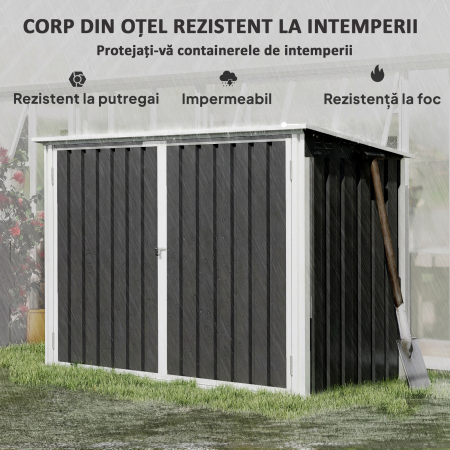  cotet pentru tomberoane, spatiu pentru gunoi, ascunzatoare tomberoane, cutie cotet [6]