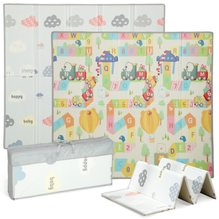 Jucarii si accesorii -  Covor pentru Copii cu Literele Alfabetului si Suprafata Impermeabila din XPE, Multicolor, 200x180x1.5 cm