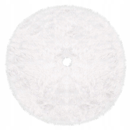 Covoras de pus sub bradul de Craciun, diametru 72 cm, imitatie blana alba [2]