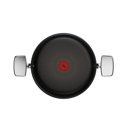 Cratita cu capac Tefal Excellence+ G3307153, 26 cm, invelis antiaderent, tehnologie FUSIONCORE, Thermo-Signal™, manere nituite, aluminiu, inductie,  [4]