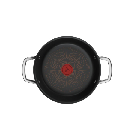 Cratita cu capac Tefal Excellence+ G3308802, 24 cm, invelis antiaderent, tehnologie FUSIONCORE, Thermo-Signal™, manere nituite, aluminiu, inductie,  [5]