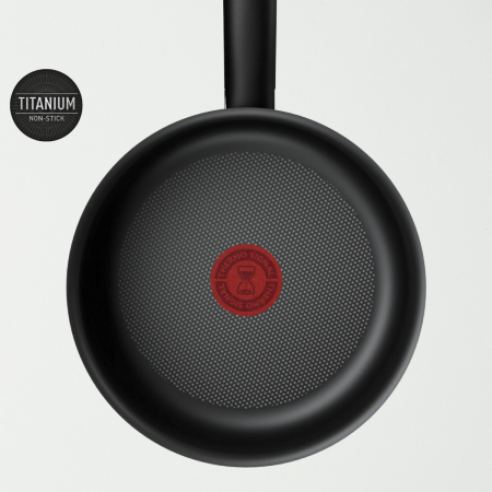 Cratita Tefal Sensation B4253002, 20 cm, invelis antiaderent Titanium, indicator Thermo-Signal™, baza Diffusion, rosu [4]