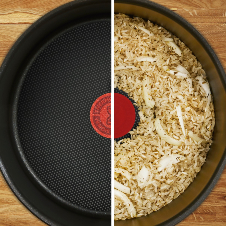 Cratita Tefal Sensation B4253002, 20 cm, invelis antiaderent Titanium, indicator Thermo-Signal™, baza Diffusion, rosu [3]