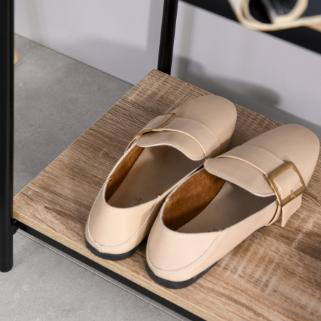  Cuier cu Banca si Suport Pantofi in Stil Industrial Mobil pentru Intrare [7]