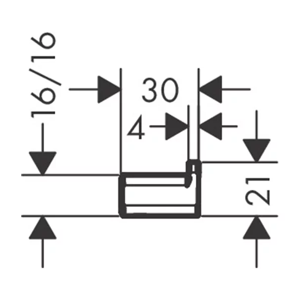 Cuier Hansgrohe AddStoris auriu lucios [2]