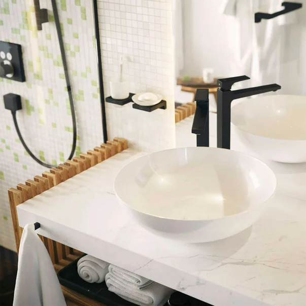 Cuier Hansgrohe AddStoris negru mat [3]