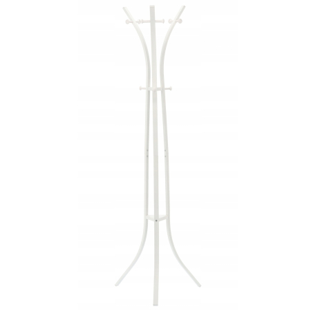 Mobila - Cuier hol metalic 170 cm, design minimalist, alb