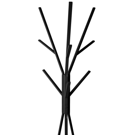 Cuier metalic otel 9 carlige, 45x40x180 cm, design modern stabil, negru [1]