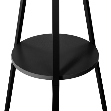 Cuier metalic otel 9 carlige, 45x40x180 cm, design modern stabil, negru [2]