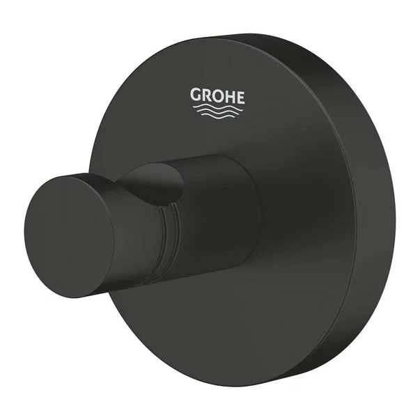 Accesorii baie - Cuier negru mat Grohe Essentials