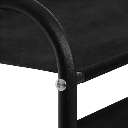 Cuier pentru haine cu banc de depozitare pantofi pe 4 polite, cadru metalic, 25x80x150cm, negru [11]