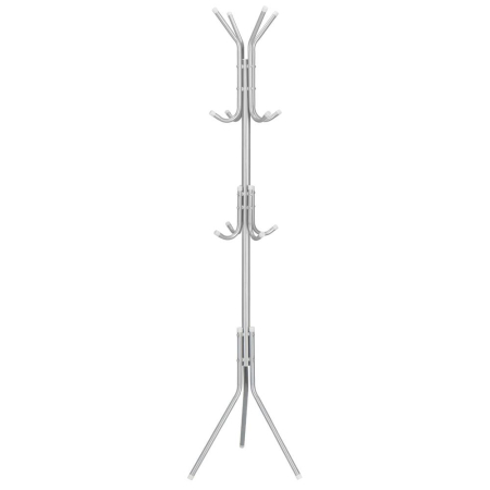 Mobila - Cuier pentru haine, tip pom, cu 12 carlige, 173 cm, gri