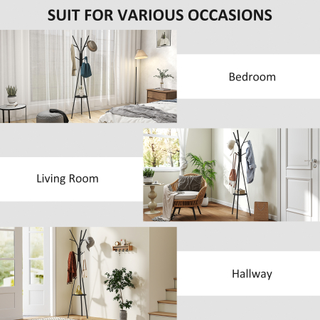  Cuier Pom metal/lemn 45×45×180 cm [5]