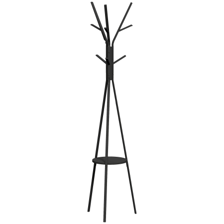 Living & hol -  Cuier Pom metal/lemn 45×45×180 cm