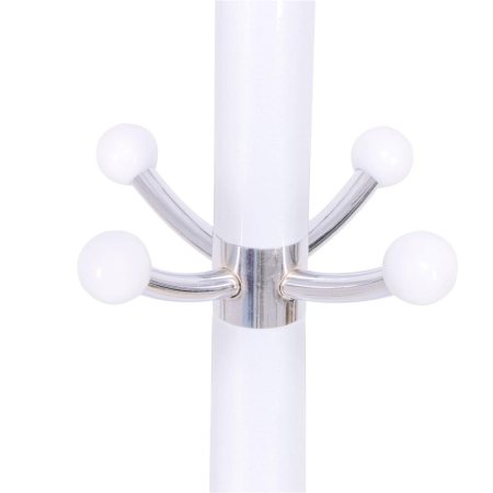 Cuier tip pom din metal Sersimo, 12 agatatoare, 174cm, alb [4]