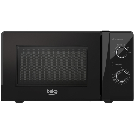 Cuptoare cu microunde - Cuptor cu microunde BEKO MOC20100BFB, 20l, 700W, Dezghetare, 6 trepte de putere, Timer, Control mecanic, Negru