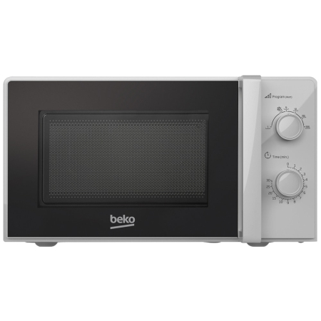 Cuptor cu microunde Beko MOC20100SFB, 20 L, 700 W, 6 niveluri de putere, dezghetare, control mecanic, argintiu/negru [0]